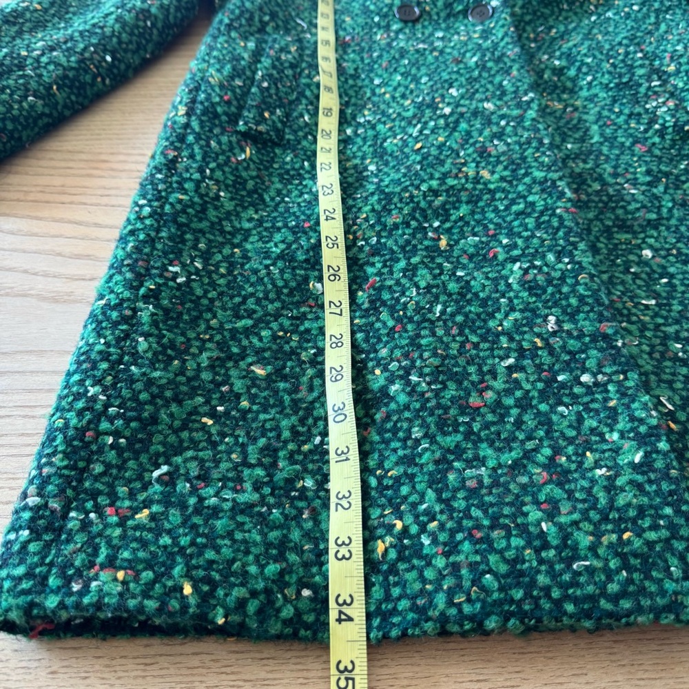 J. Crew Daphne Green Tweed Women's Coat - Picture 11 of 12